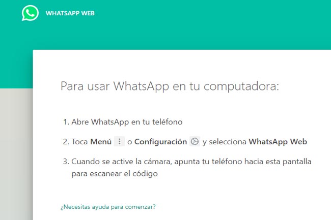 Solucinoar problemas Whatsapp web